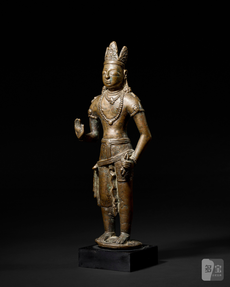 STATUE DE VAJRAPANI EN ALLIAGE DE CUIVRE  OUEST DU TIBET, XIE-XIIE SIÈCLE - 图2